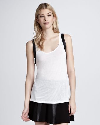 Aiko Leathertrim Tank - Lyst