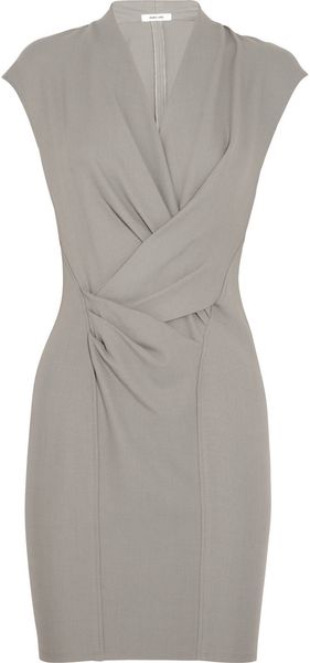 Helmut Lang Stretch Crepe Dress - Lyst