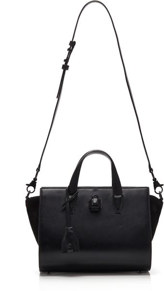 Alexander Wang Black French Bull Pelican Mini Satchel with Rhodium Hardware - Lyst