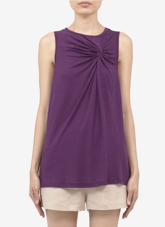 Elizabeth And James Larissa Twisted Front Jersey Top - Lyst