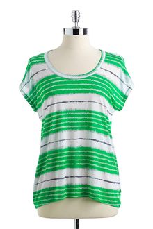 Michael by Michael Kors Striped Boxy Top - Lyst