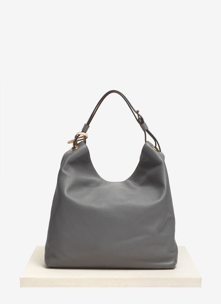 grey leather hobo handbags