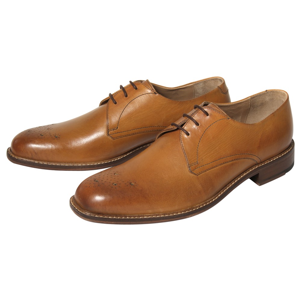 Ben Sherman Pliyn Leather Derby Shoes in Brown for Men