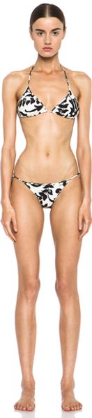 Chloé Printed Bikini in Floral black - Lyst