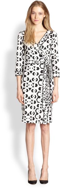 Diane Von Furstenberg Banded Julian Silk Jersey Dress - Lyst