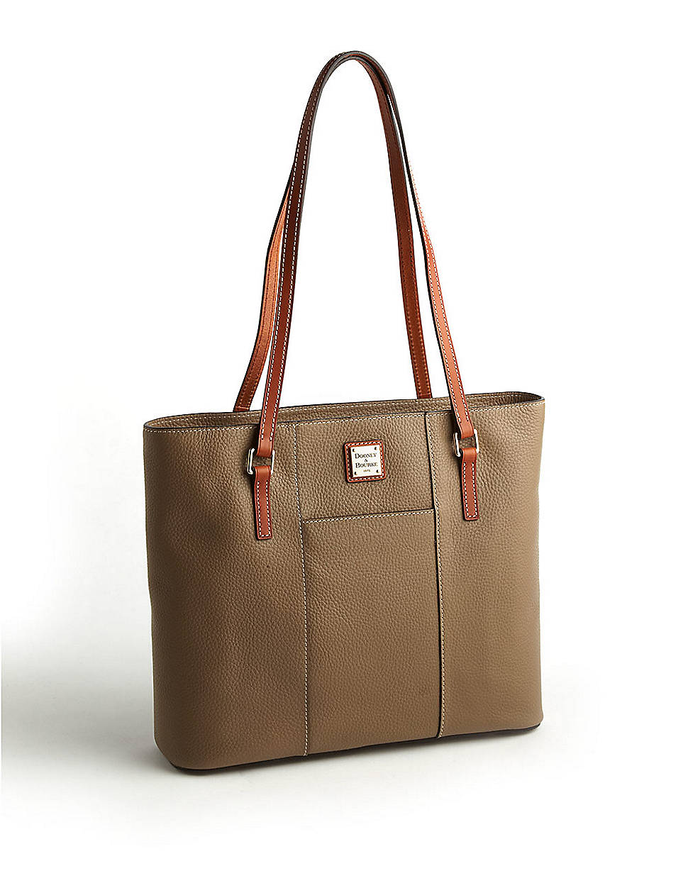 Dooney & Bourke Lexington Leather Shopper Tote Bag in Brown (taupe) Lyst