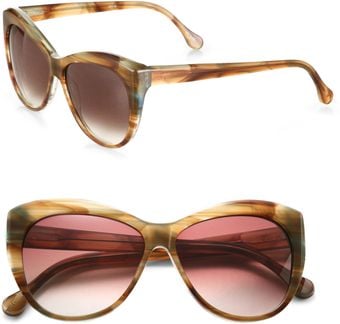 Elizabeth And James Crescent Beveled Catseye Sunglasses - Lyst