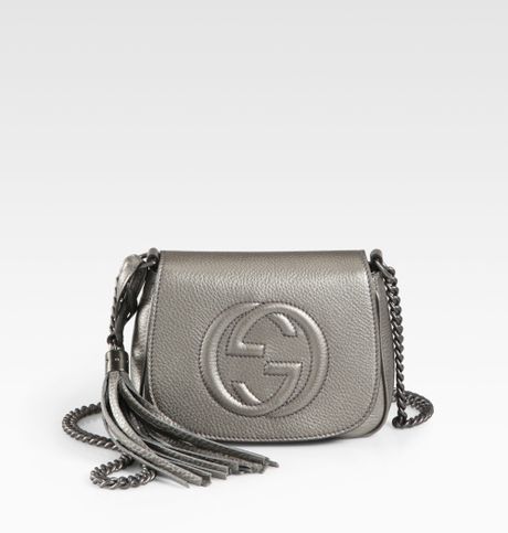 gucci soho leather chain shoulder bag large