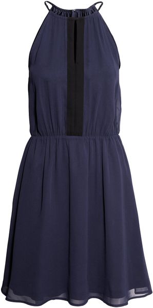 H&M Chiffon Dress - Lyst