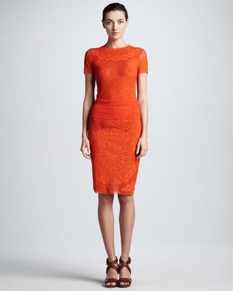 Jean Paul Gaultier Kneelength Lace Skirt - Lyst