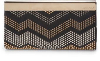 Jimmy Choo Cayla Studded Clutch - Lyst