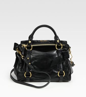 Miu Miu Vitello Lux Mini Bow Bag - Lyst