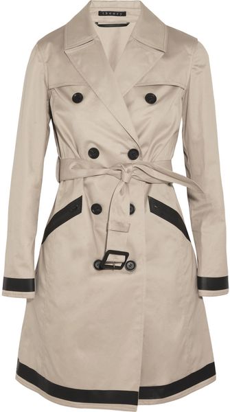 Theory Clyre Cotton twill Trench Coat - Lyst