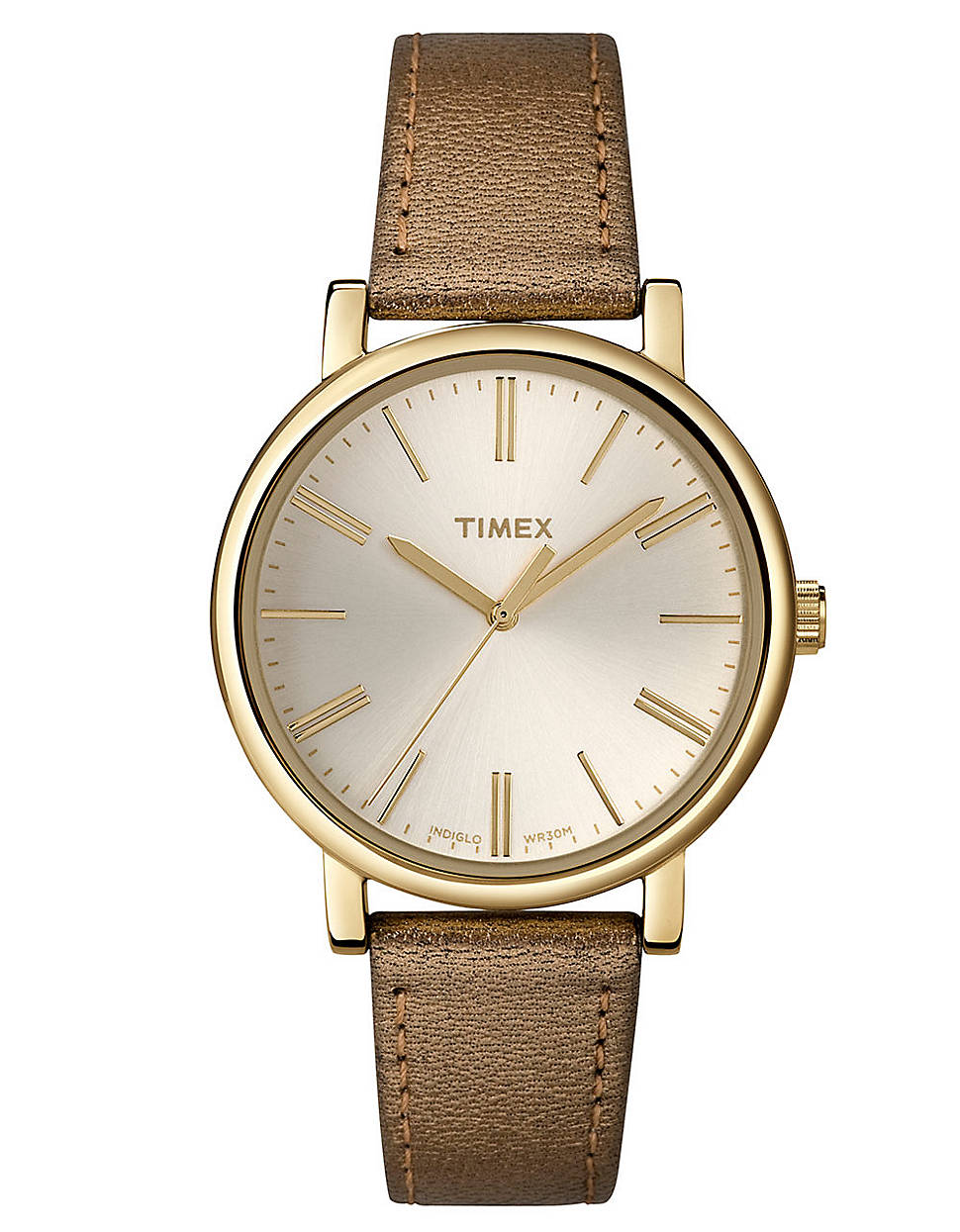 Timex® Ladies Gold Metallic Watch in Brown (yellow) Lyst