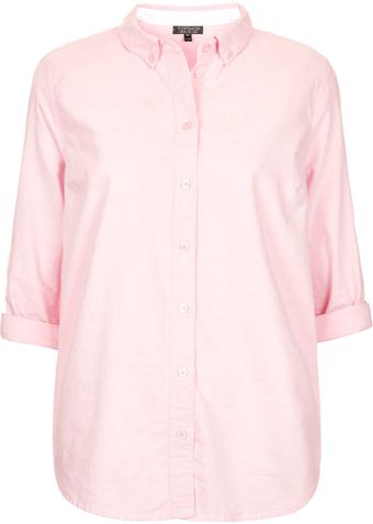 Topshop Long Sleeve Oxford Shirt - Lyst