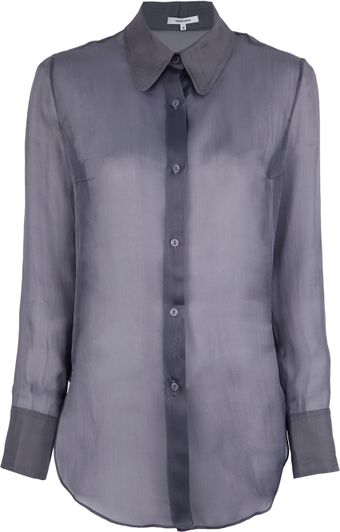 Carven Silk Blouse - Lyst