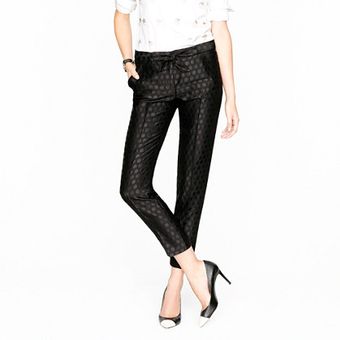 J.Crew Collection Café Capri in Jacquard Dot - Lyst