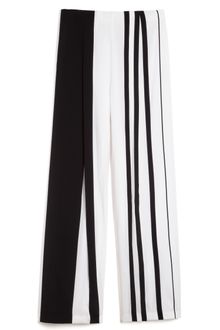 Narciso Rodriguez Bonded Silk Stripes Pant - Lyst
