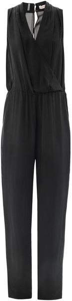 Rebecca Taylor Wrapfront Open Back Jumpsuit - Lyst