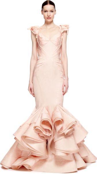 zac posen pink gown