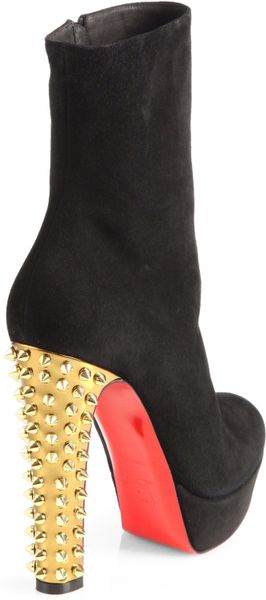 louboutin spiked booties
