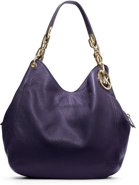 michael kors purple shoulder bag