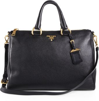 Prada Vitello Daino Boston Bag - Lyst