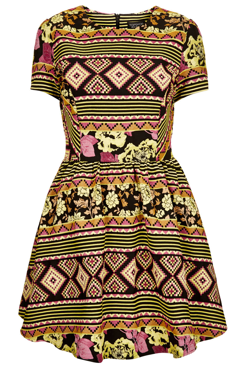 ASOS | ASOS Bodycon Dress In Bright Aztec Print at ASOS
