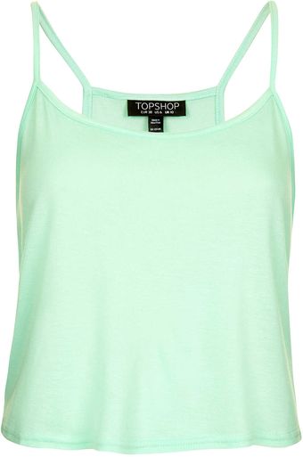 Topshop Crop Cami - Lyst
