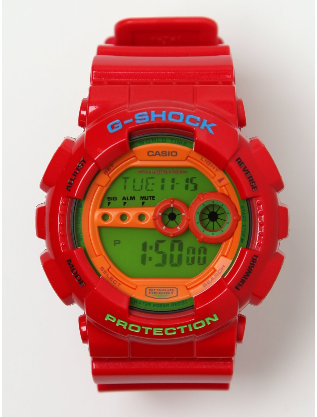 g shock red color watch