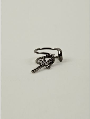 DSquared2 Mens Gunmetal Safety Pin Ring - Lyst