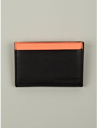 DSquared2 Mens Orange Fluorescent Card Holder - Lyst