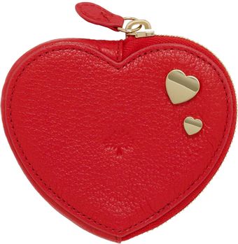 Mulberry Heart Zip Purse with Heart Rivets - Lyst