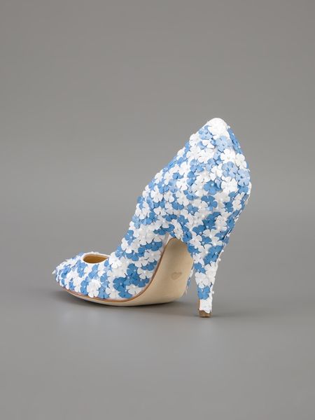 Moschino Cheap & Chic Sequin Embellished Pump in Blue | Lyst