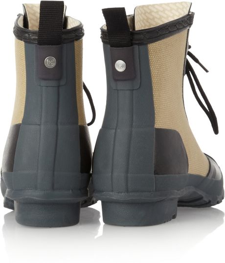 canvas hunter boots