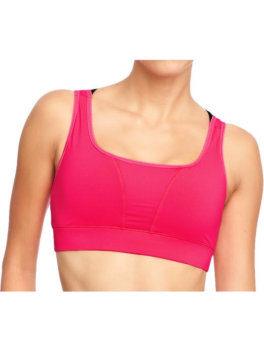Old Navy Active By Padded Sports Bras in Pink (Fuchsia Flame Neo Poly
