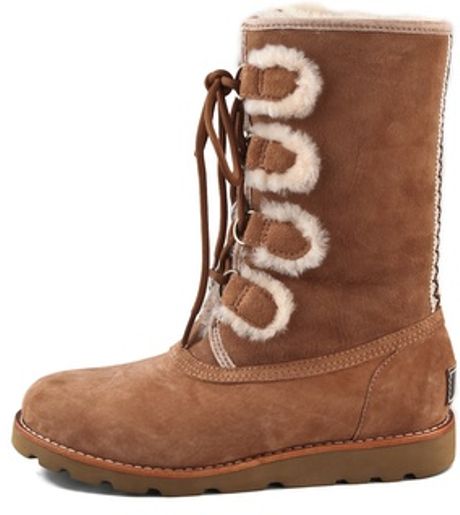 Ugg Rommy Lace Up Boots In Brown Lyst 9392