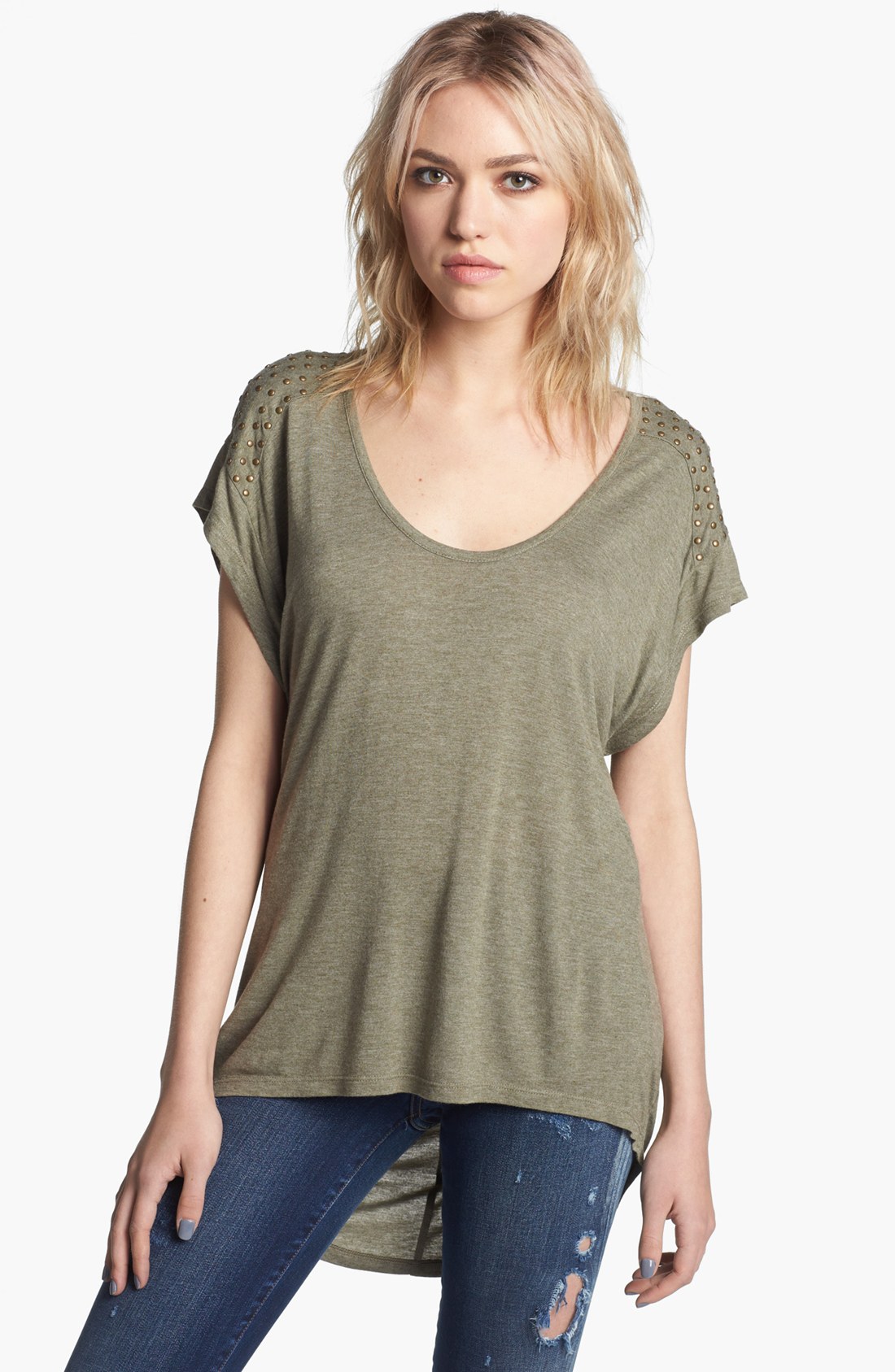 heather olive tshirt