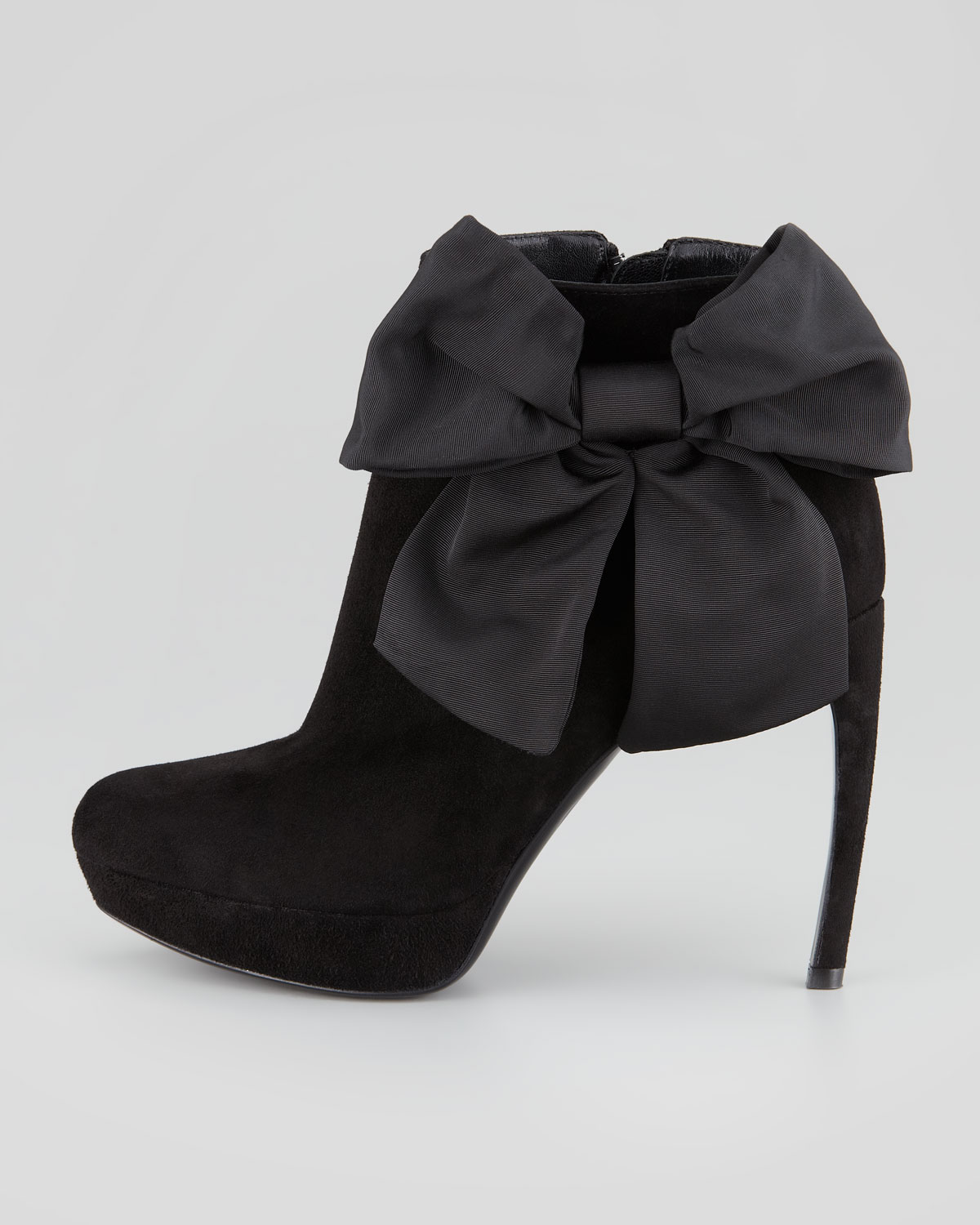 black bow booties