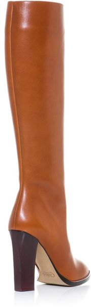 chloe boots tan
