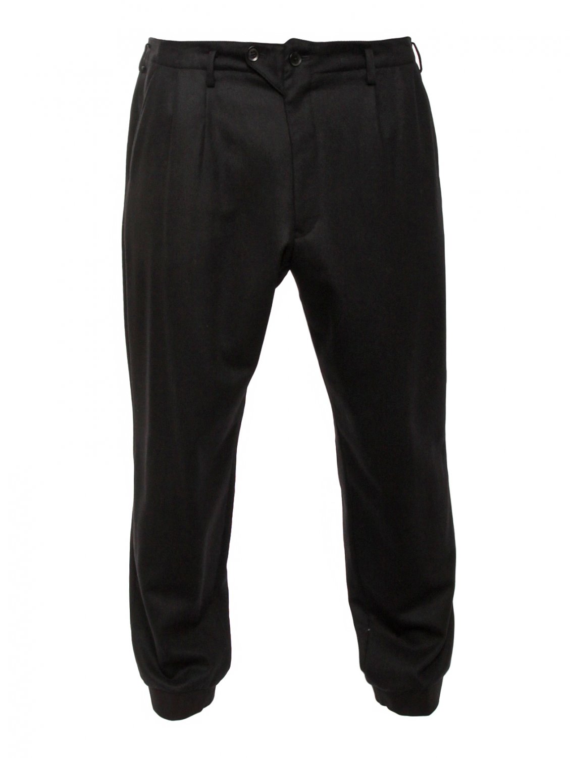 black cuffed trousers