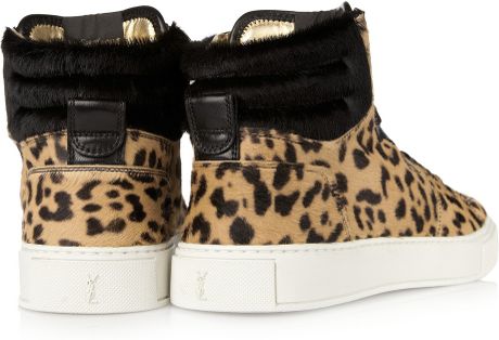 saint laurent andy leopard sneakers