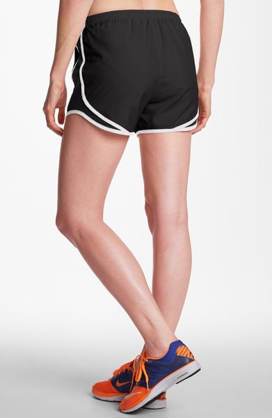 black nike tempo shorts