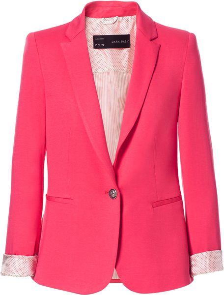 pink blazer mens zara