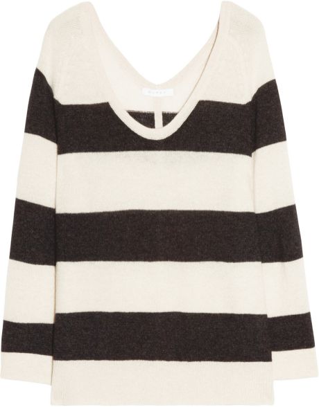 Duffy Striped Cashmere Sweater in Black (Off-white) | Lyst