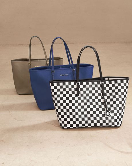 mk checkerboard tote