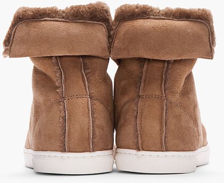 tan hightop shoes