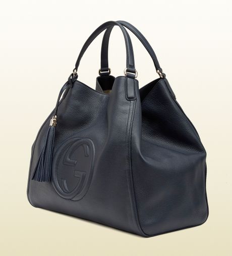 Gucci Soho Blue Leather Shoulder Bag in Blue Gucci Soho Blue Leather Shoulder Bag in Blue