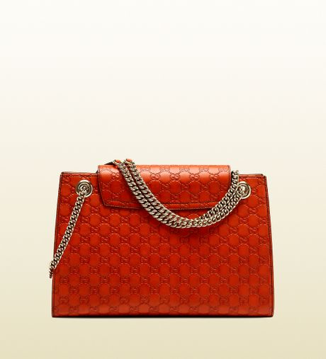 gucci emily guccissima chain shoulder bag