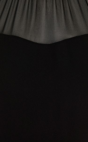 Karen Millen Bead Sleeve Top in Black | Lyst